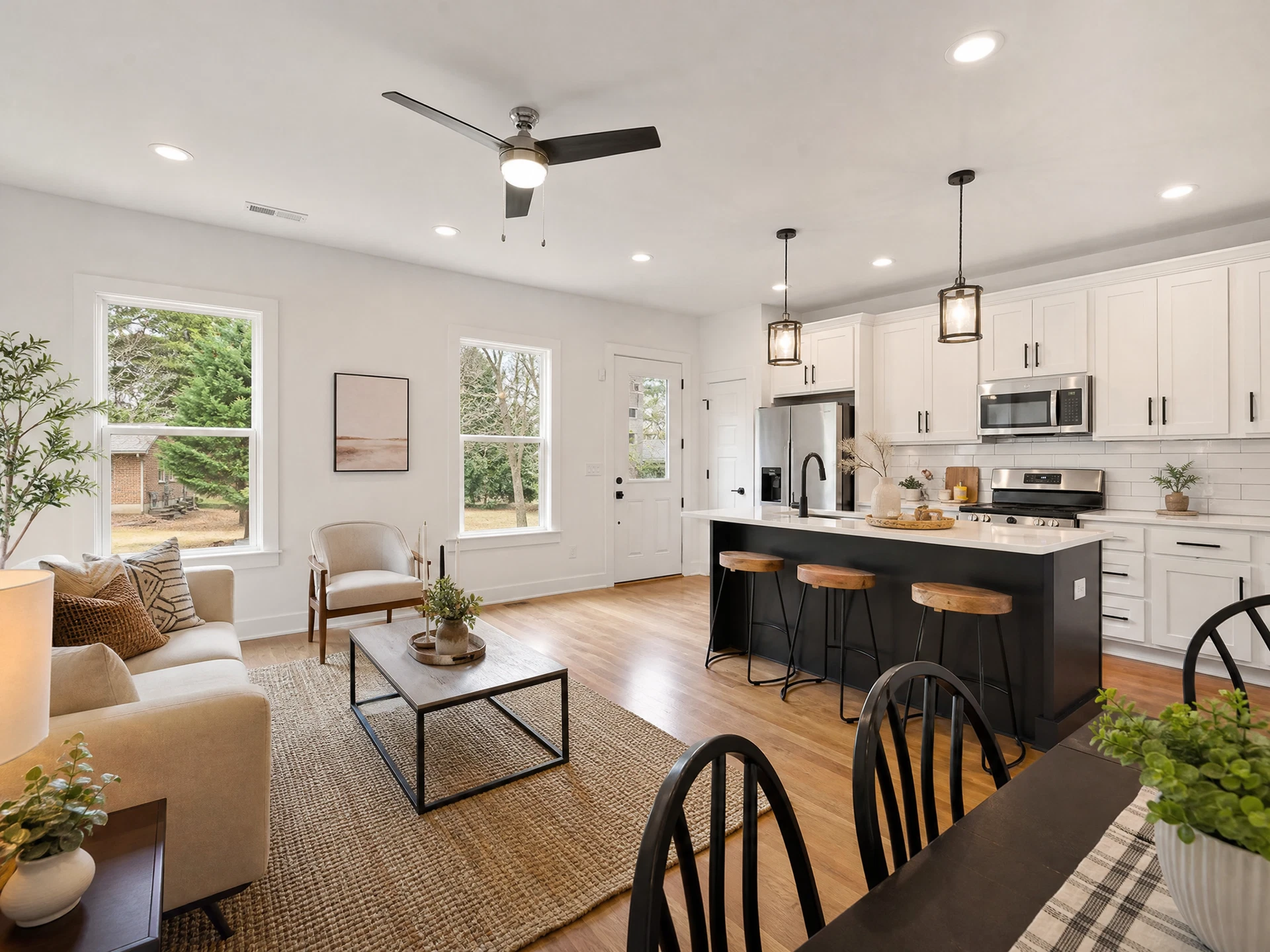 Renovated rental property interior in Columbia SC